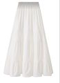 Ladies Casual Skirts/Women's White Long Skirt. 