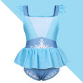 Girls Summer Swimming Baby Kids One-Piece Bathing Princess Elsa Bikini Suit Swimwear Swimsuit Children Princess Costume 2-10Yrs. 