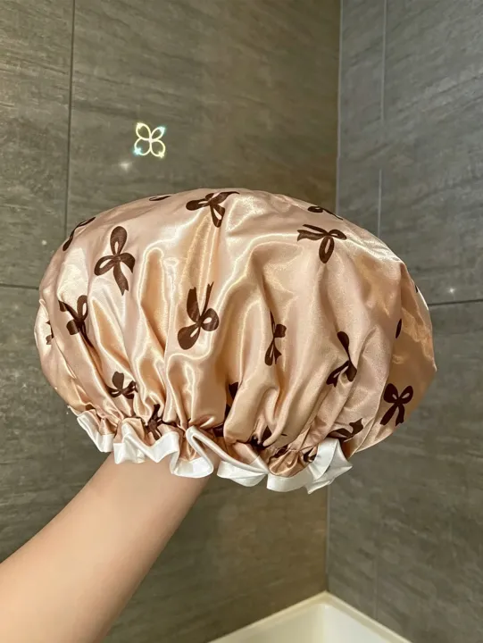 1%20Piece%20Double-Layer%20Printed%20Shower%20Cap,%20Elastic%20and%20Adjustable%20Hair%20Protection,%20Unisex,%20Reusable%20Polyester%20Fiber,%20Essential%20for%20Home%20Bathing,%20Durable%20Shower%20Cap%20-%20Image%205