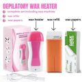 Depilatory Roll On Wax 3 in 1 deal, Waxing Kit for Women, Waxing Kit for Sensitive Skin, Strawberry, Green Apple & Lemon Roll On Wax Kit for Larger Areas of the Body, Roller Waxing Kit Hair Removal, at Home Waxing Kit for Women and Men. 