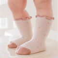 Lawadka Children's Girls Socks Cotton Dot Solid Kids Girl Sock Fashion Princess Baby Socks For Girls Autumn Winter 0-12Years.