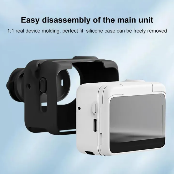 PULUZ%20Silicone%20Protective%20Case%20For%20Insta360%20GO%203S%20Cover%20with%20Lens%20Cap%20&%20Strap%20Protective%20Case%20Camera%20Accessories%20-%20Image%203