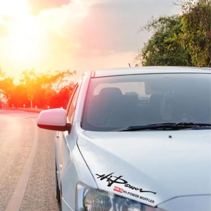 Hi Power Sticker for Car ( Black & White & Red | Daraz.pk