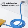 120W 6A Super Fast PD Zinc Alloy Type-C /Micro Usb to USB-A Fast Charging Cord Liquid Silicone Data Cable for iPhone Samsung Xiaomi. 