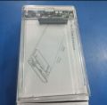 transparent 2.5-inch SATA Hard Drive Enclosure, designed to turn an internal HDD or SSD into an external, portable storage device. .