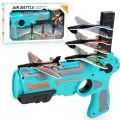 Air Battle Gun Airplane Launcher Toys for Kids Outdoor and Indoor 4 Foam Airplanes Pistol Shooting Game Glider One Click. 