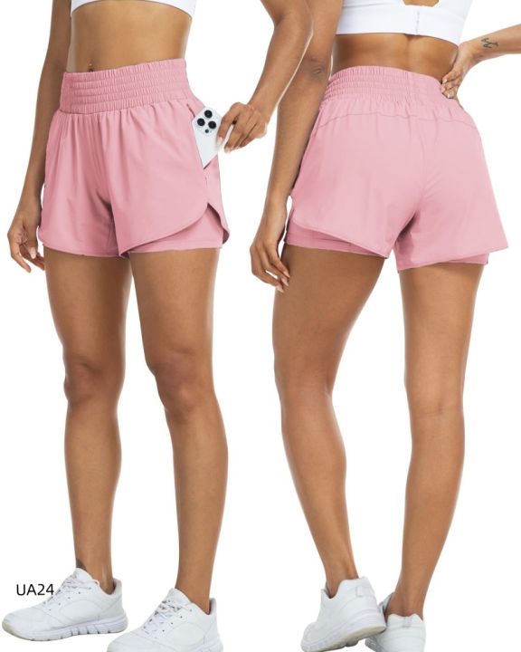 Women's%202-in-1%20Running%20Shorts%20High%20Waisted%20Athletic%20Shorts%20for%20Gym%20Yoga%20Double%20Layer%20Workout%20Shorts%20with%20Side%20Pockets%20-%20Image%202