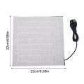 22cmx22cm 5V USB Fiber Heater Carbon Electric Heated Jacket Soft Cushion Winter Men Vest Heating Clothes Warmer Pads Keep Warm. 