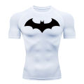 Bat Graphic Compression Shirts for Men Short Sleeve Rash Guard Gym Workout Running Tshirt Summer Athletic Quick Dry Tees Tops.