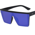 European and American Trendy Large Frame One-piece Sunglasses 2024 New Men and Women Street Photography Driving Sunglasses Retro.