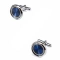 Blue Stud, Blue cufflinks Round ,luxur design amazing for him. 