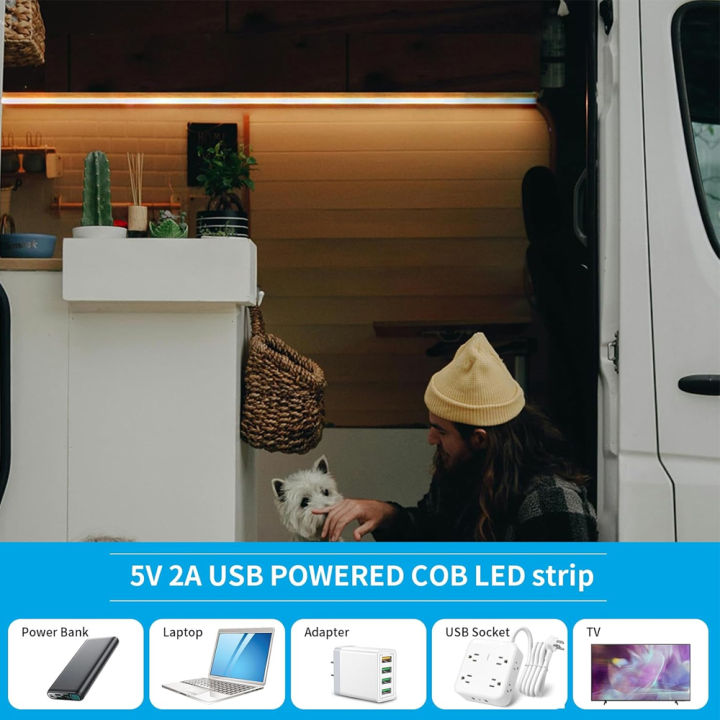 USB%20Zigbee%20COB%20LED%20Strip%205V%201m%202m%203m%20Warm%20Natural%20White%20TV%20BackLighting%20Cabinet%20Lighting%20Room%20Decor%20for%20Alexa/Google%20Assistant%20-%20Image%202