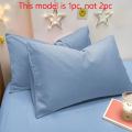 1 Piece Of Matte Solid Color Pillowcase, Bedroom Pocket Sealed Soft Pillowcase, Bedding.
