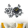 Flower Shaped Wooden Wall Clock Unique Decorative Flower Design Stylish Quartz Clock for Home and Office Décor. 