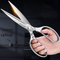 2024 New kitchen scissors for barbecue stainless steel multi-functional food cutting steak cutting meat barbecue scissors.