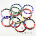 38mm Black Blue Red Yellow Green Purple Aluminum GMT Bezel Sloping Diving Watch Insert Watch Replace Watch Bezel Inserts Ring. 