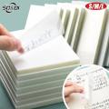 Pack of 50 Transparent Self Adhesive Notes, 3x3 Inch Pads, High-Tack Sticky Back, Clear Writing Surface, for Study/office Use, Reusable Sticky Notes, Ideal for Jotting Ideas, Book Marking, School. 