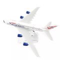 British Airways airplane model Airbus A380 16 cm airplane Metal alloy diecast 1:400 airplane model toy Aircroft model  metal toy. 