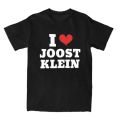Women's shirt I Love Joost Klein filling retro short sleeved singer T-shirt O-neck classic clothing. 