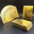 Bizzy Magic Poker Gold Foil Poker Durable and Waterproof Game Props Souvenir Gift Perfect for Magic, Poker, Parties. 