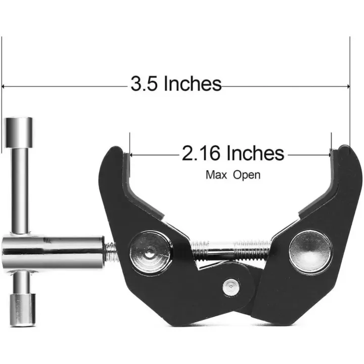 Super%20Clamp%20with%20360%C2%B0%20Mini%20Ball%20Head%20Quick%20Release%20Clamp%20Bracket%20Tripod%20Mount%201/4%20Screw%20Clip%20for%20DSLR%20Camera%20%2013%2012%2011%20-%20Image%202