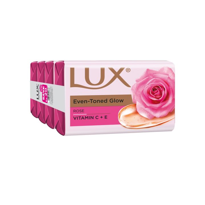 Lux Soft Touch Soap Bar - 100g - Pack of 4