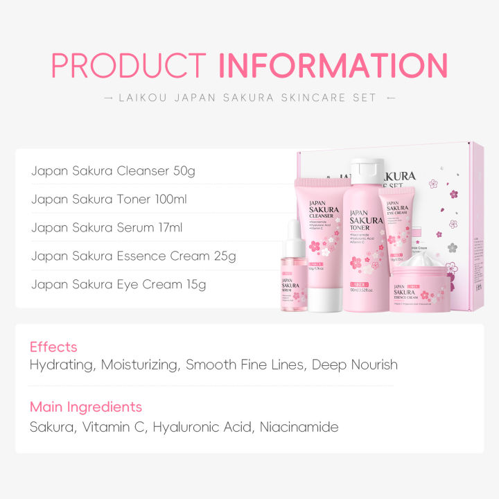LAIKOU%20Sakura%20Kit%20Skin%20Care%20Sets%20Moisturizing%20and%20Reducing%20Fine%20Lines%20Cleansing%20Pore%20Product%205-Piece%20Korean%20Women's%20Day%20%20-%20Image%206
