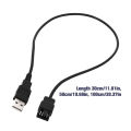 30/50/100CM 3/4 Pin Fan To USB Adapter Cables Computer Pc Fan Power Cable Connector Adapter.