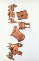Toys furniture set for dolls wooden playset and chair set wooden toys complete bed set for kids. 