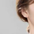 SOMILIA 925 Sterling Silver Hoop Earrings for Women and Man 18ＫGolden Plated Real Money Jewelry 1.2mm Fashion Earrings 10-20MM. 