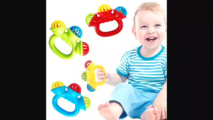 Baby Hand bell Teether With jhunjhuni CN -1pcs