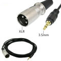 3.5mm Jake Stereo Male Plug Connector Cable to Microphone XLR Audio 3Pin Jack Speaker XLR male for HDTV DVD 15cm/1.5m/3m. 