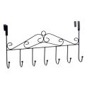 Over Door Hanger with 7 Hooks Screwless Metal Over the Door Towel Hook Organizer, .... 