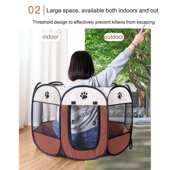 Portable%20Foldable%20Outdoor%20DogTent%20dog%20House%20Portable%20Folding%20Travel%20Pet%20Tent%20Cat/Dog%20Cage%20Easy%20Operation%20Large%20Cat/Dog%20Fences%20-%20Image%204