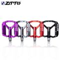 ZTTO MTB Bearing Aluminum Alloy Flat Pedal Bicycle Good Grip Lightweight 9/16 Pedals Big For Gravel Bike Enduro Downhill JT01. 