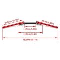 Motorcycle 3 pieces aluminum handle for all bikes (cd 70 + ybr all models + honda cd dream + cg 125 self ). 