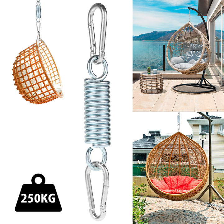 Hanging Chair Lounger Swing Spring Hammock Hangers Suspension Hook ...