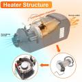Diesel Parking Heater Burner Insert Torches Combustion Chamber Combustor Gasket 5KW For Car Truck Camper Heater Accessories.