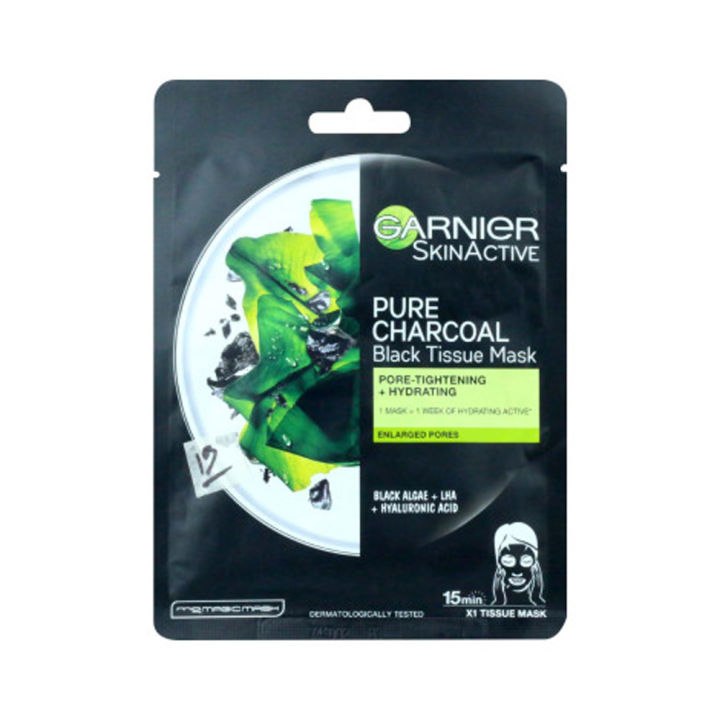 Garnier Pure Charcoal Black Tissue Mask 28g