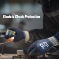 Electrician Gloves, 1000V High Voltage Resistant Gloves,Flexible and Anti Slip- Electric Safety Hand Gloves.