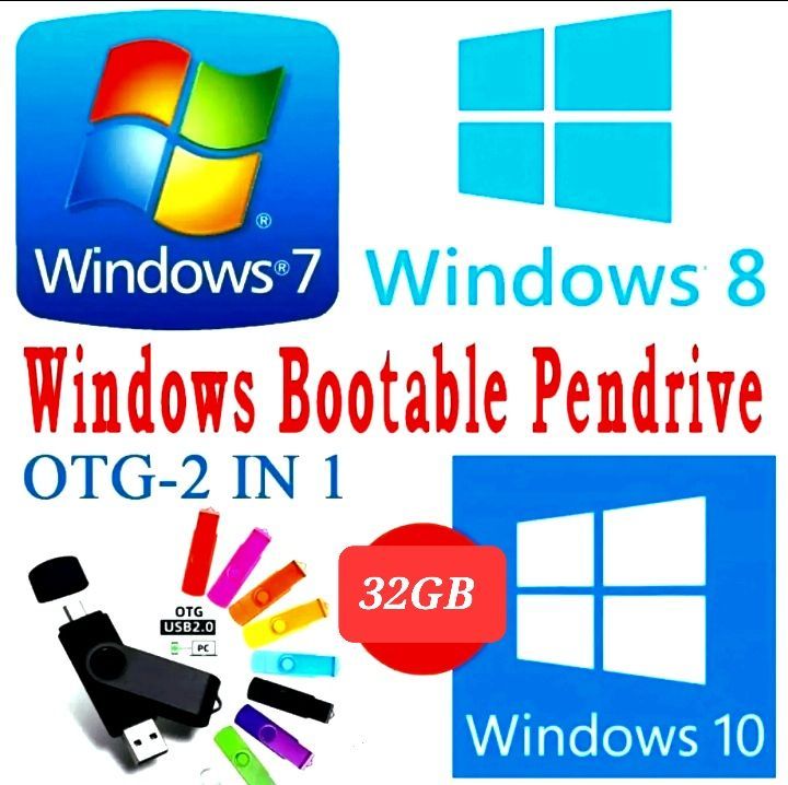 Window'sBootable_ Pendrive With Multi Windows 7 8 10 Auto Active Key And Free 32 Gb Usb Flash Drivewindows Bootable Pendrive With Multi Windows 7 8 10 Auto Active Key And Free 16Gb Usb Flash Drive - Pendrive