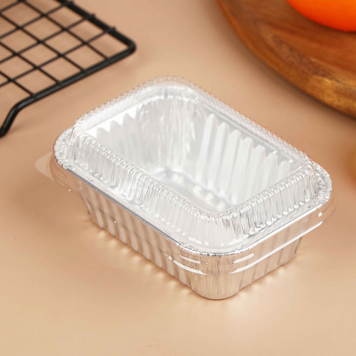 10Pcs%20Disposable%20Aluminum%20Foil%20Baking%20Pans%20With%20Lids%20-%20Rectangular%20Containers%20For%20Cakes%20Muffins%20Bread%20Food%20Storage%20&%20Takeout%20-%20Image%202