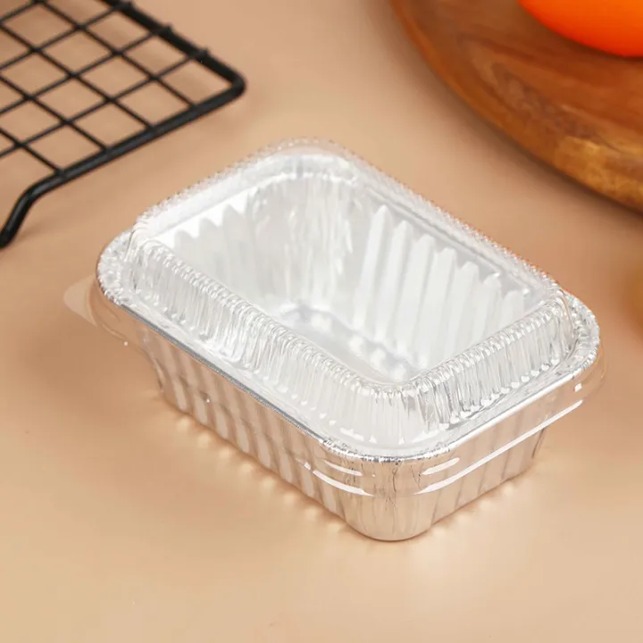 10Pcs%20Disposable%20Aluminum%20Foil%20Baking%20Pans%20With%20Lids%20-%20Rectangular%20Containers%20For%20Cakes%20Muffins%20Bread%20Food%20Storage%20&%20Takeout%20-%20Image%202
