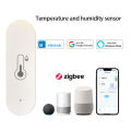 Ewelink Zigbee Temperature Humidity Sensor Home Connected Thermometer Compatible With Alexa  Assistant. 