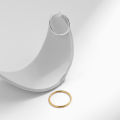 MODIAN Minimalist 925 Sterling Silver Thin Stackable Smooth Rings Classic Gold Color Fine Jewelry For Women Girl Party Gifts. 