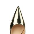 Women Comfortable 3.5cm High Heels Shallow Pointed Toe Work Pumps Lady Glossy Leather Low Heels 2024 Luxury Brand Designer Shoes.