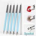 5Pcs Silicone Clay Sculpting Tool for Brush Modeling Dotting Nail Art Pottery Clay Tool DIY Carving Sculpting Tools Soft Head.