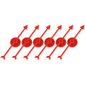 6pcs Plastic Arrow Pointer for Party DIY Board Game School Classroom Home Using Board Spinner.