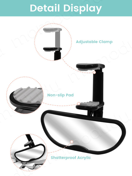 Forward%20Facing%20Baby%20Car%20Mirror%20-%20Clip%20On%20Car%20Mirror%20for%20Baby,%20100%25%20Shatterproof%20&%20Shakeproof,%20Newborn%20Essentials%20-%20Image%204