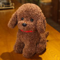 22cm Creative Realistic Teddy Dog Lucky Simulation Dog Poodle Plush Toys Handmade Realistic Figure Toy Plush Stuffed Animals. 